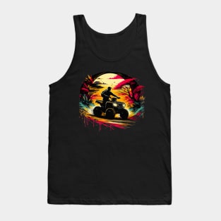 Tropical Quad Design Tank Top